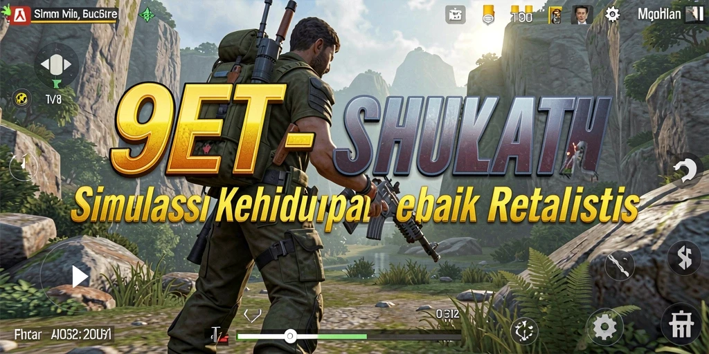Gameplay menarik dari 9ET yang menampilkan dunia simulasi yang hidup.