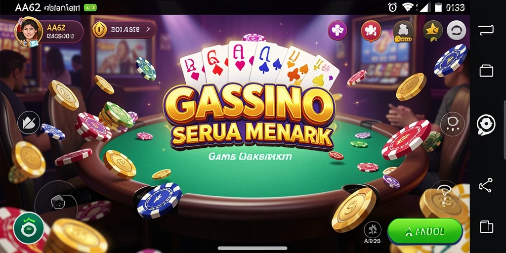 Screenshot gameplay AA62 menampilkan aksi seru permainan Kasino.