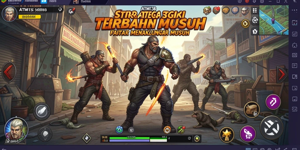 Screenshot gameplay ATM138 menampilkan perencanaan strategi yang mendebarkan.