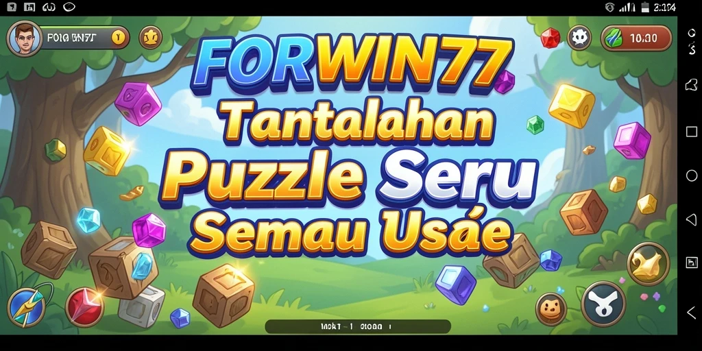Tampilan gameplay seru dari FORWIN77 yang menantang otak.