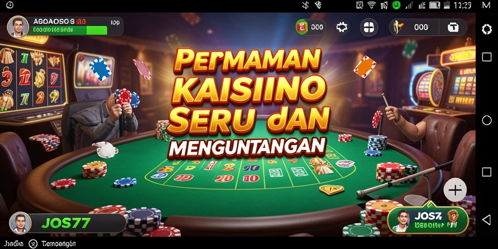 Tampilan utama gameplay JOS77 yang seru dan interaktif.