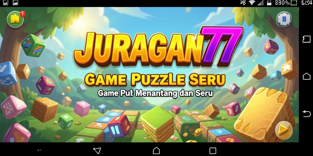 Screenshot gameplay JURAGAN77 menampilkan tantangan Puzzle yang seru.