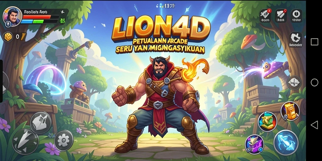 Gameplay LION4D yang penuh warna dan menantang.