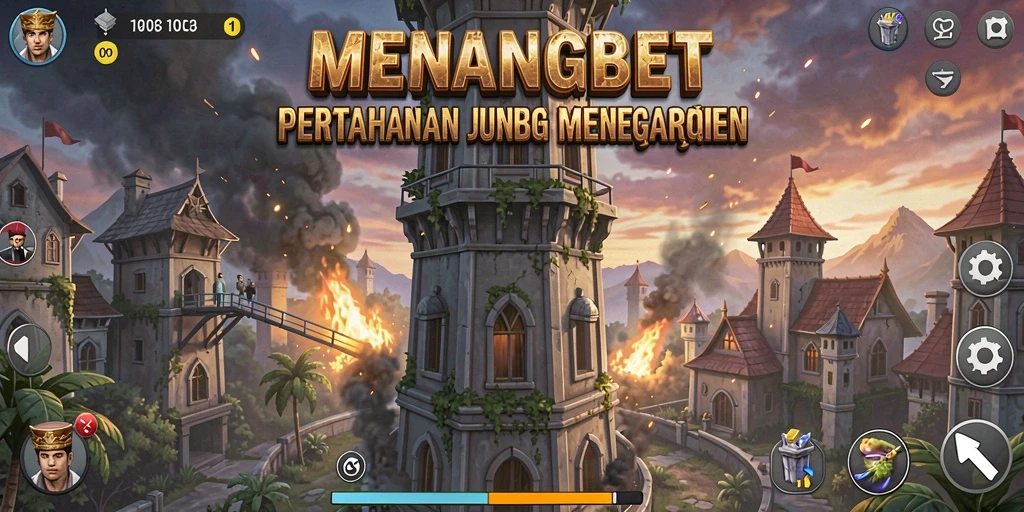 Tampilan seru dari gameplay Tower Defense di MENANGBET.