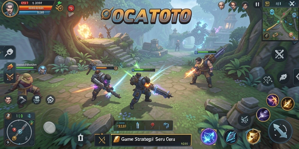 Tampilan gameplay menarik dari OCATOTO yang menampilkan strategi mendalam.