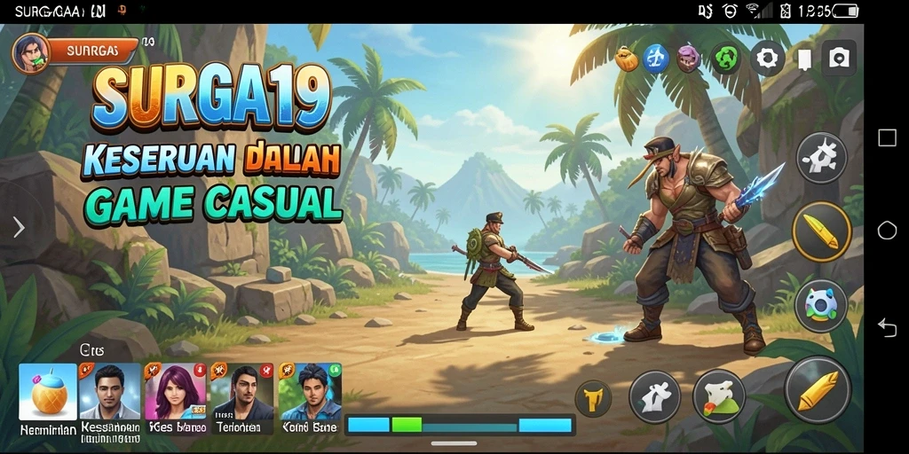 Tampilan gameplay SURGA19 yang penuh warna dan menarik.